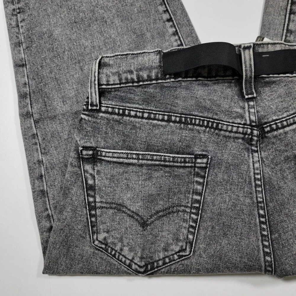 Levi's PREMIUM 562 Men's Denim Jeans Acid Wash Gray‎ Loose Taper Size 29x29 NEW